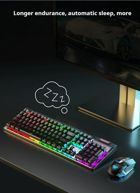 AULA T610 Wireless 2.4G Gaming Keyboard & Mouse Combo Black
