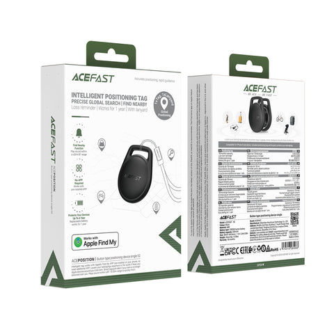 Button-Style Bluetooth Tracker, Siri Compatible -ACEFAST