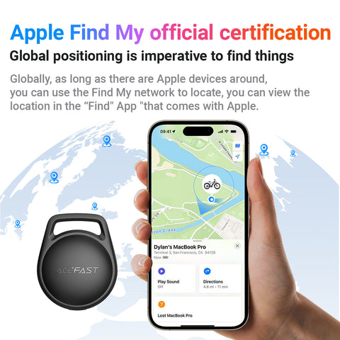 Button-Style Bluetooth Tracker, Siri Compatible -ACEFAST