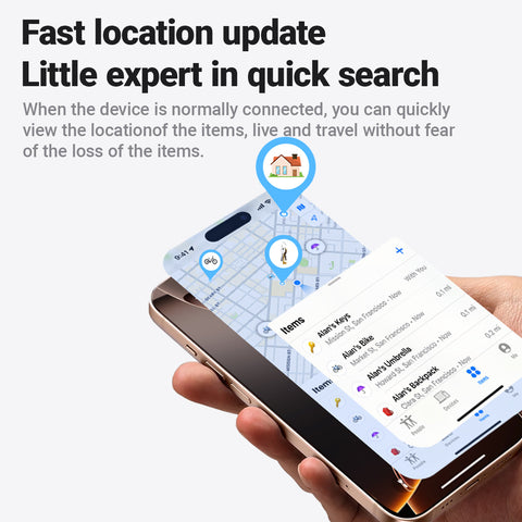 Button-Style Bluetooth Tracker, Siri Compatible -ACEFAST