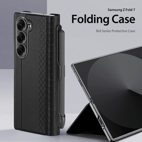 Samsung Fold7 Case with Stylus Holder, Kickstand & Card Pocket