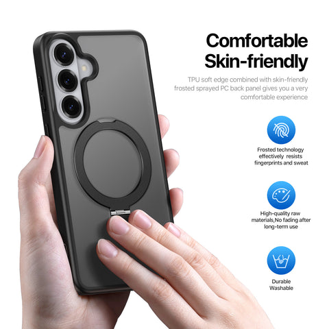 Samsung Galaxy S26 Magnetic Case with Built-in Stand - Black