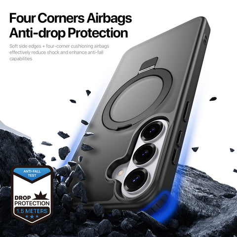 Samsung Galaxy S26 Magnetic Case with Built-in Stand - Black