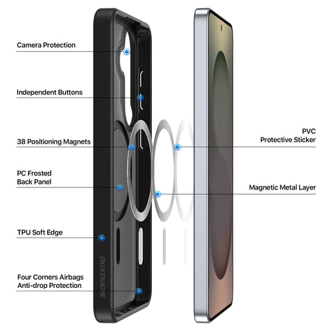 Samsung Galaxy S26 Magnetic Matte Case - Black
