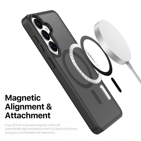 Samsung Galaxy S26 Magnetic Matte Case - Black