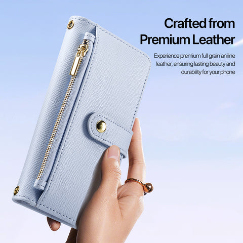 Samsung Galaxy S26 Ultra 2-in-1 Detachable Leather Wallet Case - Light Blue