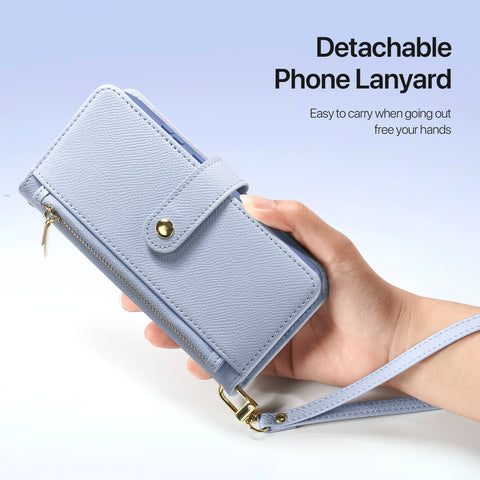 Samsung Galaxy S26 Ultra 2-in-1 Detachable Leather Wallet Case - Light Blue