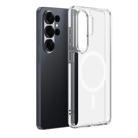 Samsung Galaxy S26 Ultra Crystal Clear Magnetic Case - Shockproof TPU + PC Shell