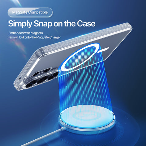 Samsung Galaxy S26 Ultra Crystal Clear Magnetic Case - Shockproof TPU + PC Shell