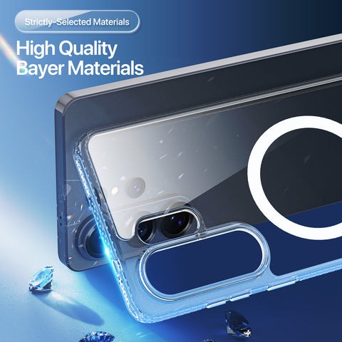 Samsung Galaxy S26 Ultra Crystal Clear Magnetic Case - Shockproof TPU + PC Shell