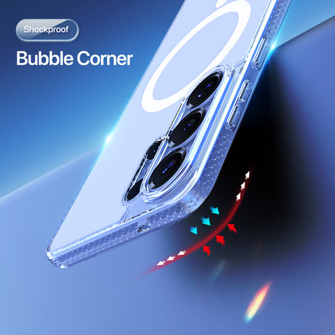 Samsung Galaxy S26 Ultra Crystal Clear Magnetic Case - Shockproof TPU + PC Shell