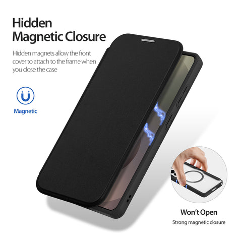 Samsung Galaxy S26 Ultra Folio Case with Card Holder - Black