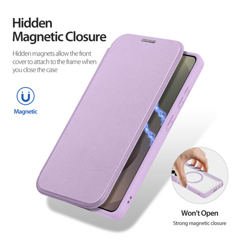 Samsung Galaxy S26 Ultra Folio Case with Card Holder - Purple