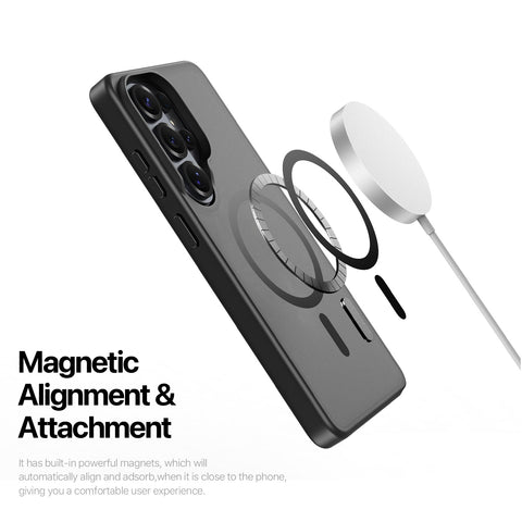 Samsung Galaxy S26 Ultra Magnetic Matte Case - Black