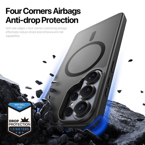 Samsung Galaxy S26 Ultra Magnetic Matte Case - Black