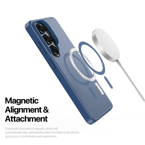 Samsung Galaxy S26 Ultra Magnetic Matte Case - Dark Blue