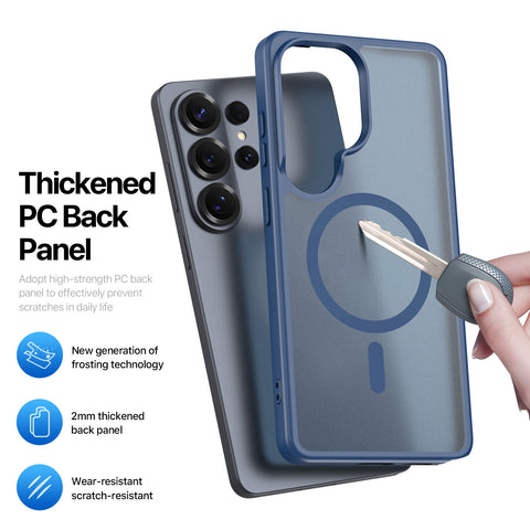 Samsung Galaxy S26 Ultra Magnetic Matte Case - Dark Blue