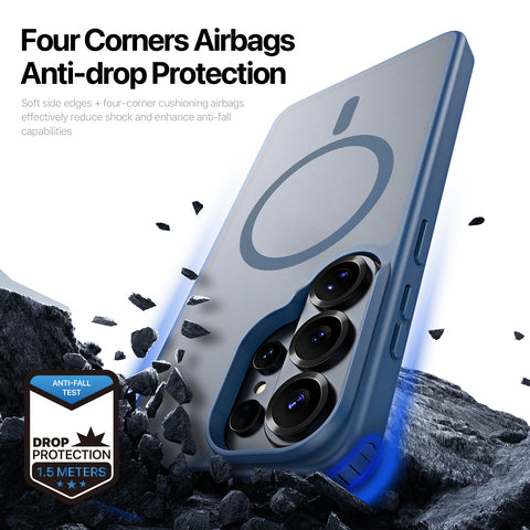 Samsung Galaxy S26 Ultra Magnetic Matte Case - Dark Blue