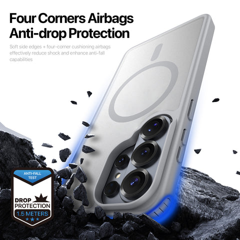 Samsung Galaxy S26 Ultra Magnetic Matte Case - Grey
