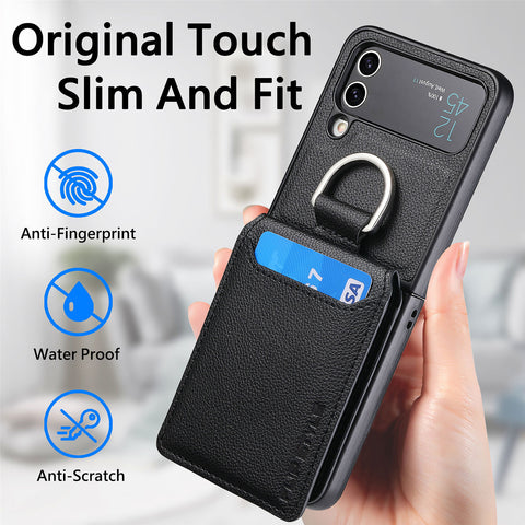 Samsung Galaxy Z Flip 5 case with wallet and easy-access design