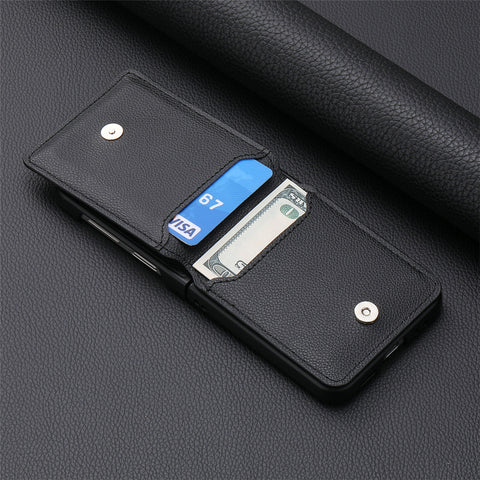 Samsung Galaxy Z Flip 5 case with built-in wallet for cards