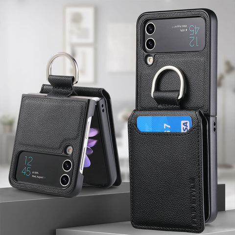 Premium Samsung Galaxy Z Flip 5 case with secure card slots