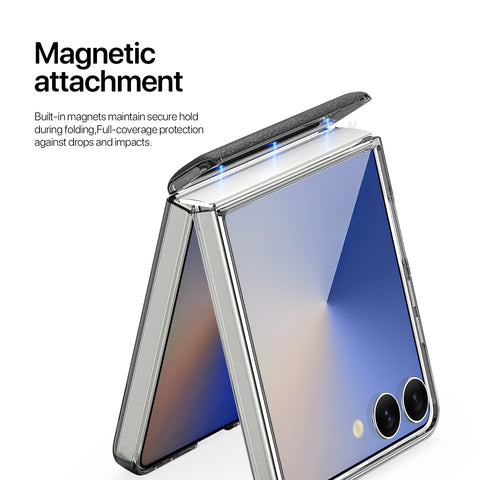 Samsung Galaxy Z Flip7  PU Leather Stylish Protective Case