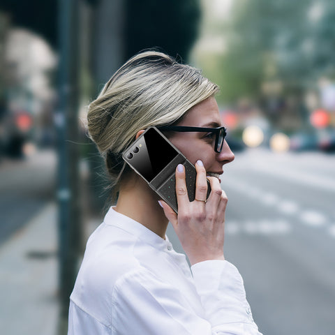 Samsung Galaxy Z Flip7  PU Leather Stylish Protective Case