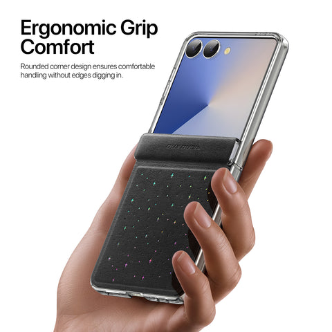 Samsung Galaxy Z Flip7  PU Leather Stylish Protective Case