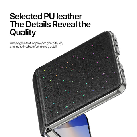 Samsung Galaxy Z Flip7  PU Leather Stylish Protective Case