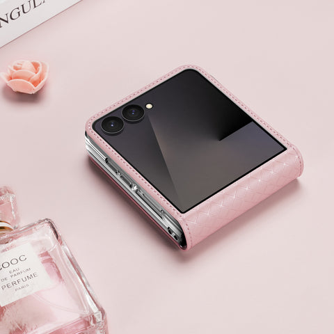 Samsung Galaxy Z Flip8 PU Leather Case with Hinge Protection & Kickstand