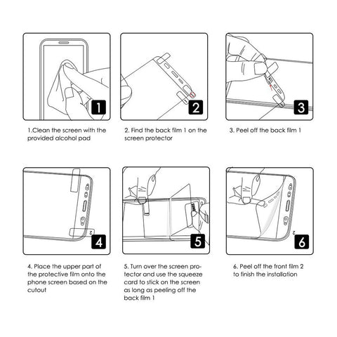 Full-Coverage Samsung S20 Ultra Hydrogel Screen Protector with Fingerprint Support