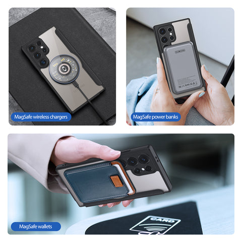 Samsung S24 Ultra Folio Case with MagSafe and Card Holder - Black