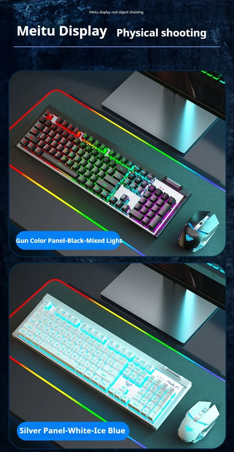 AULA T610 Wireless 2.4G Gaming Keyboard & Mouse Combo Black