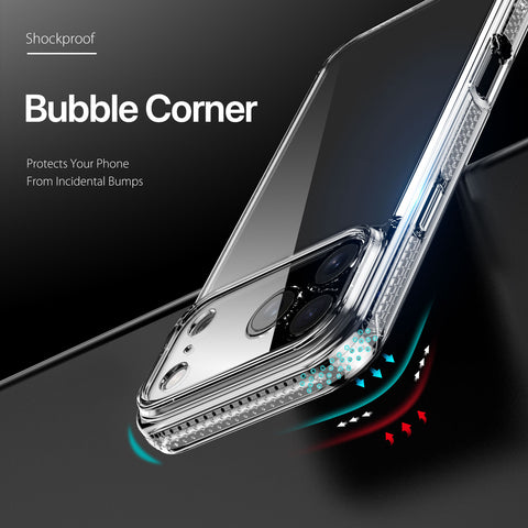 Slim Transparent 17 Pro Case with Air-Cushion Corners & Raised Camera Edge