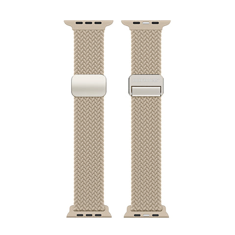 Stretchable Nylon Apple Watch Band - Beige