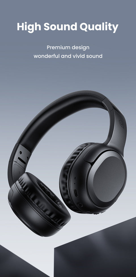 High-quality stereo sound wireless headphones.