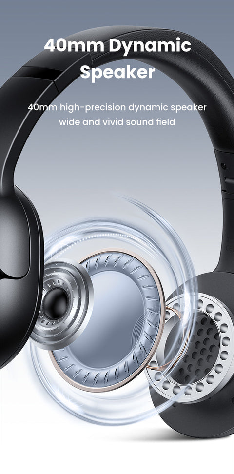 Portable headphones with upgraded Bluetooth 5.3.