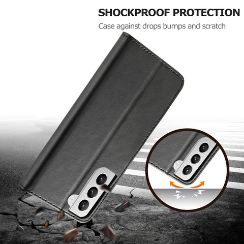 Protective folio wallet cover for Samsung Galaxy S21