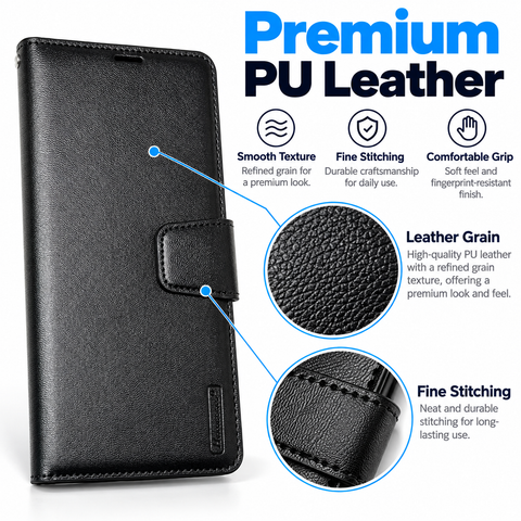 Wallet Phone Case for iPhone 18 to 12 Series, iPhone Folio Phone Cover