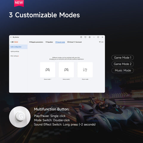 MCHOSE X9 Wireless Gaming Headset