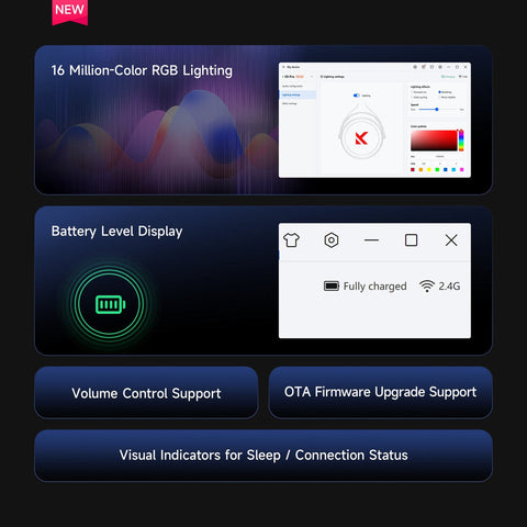 MCHOSE X9 Wireless Gaming Headset