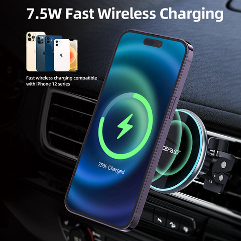 ACEFAST D3 Magnetic Wireless Car Charger - Car Vent (Air Vent) Phone Holder