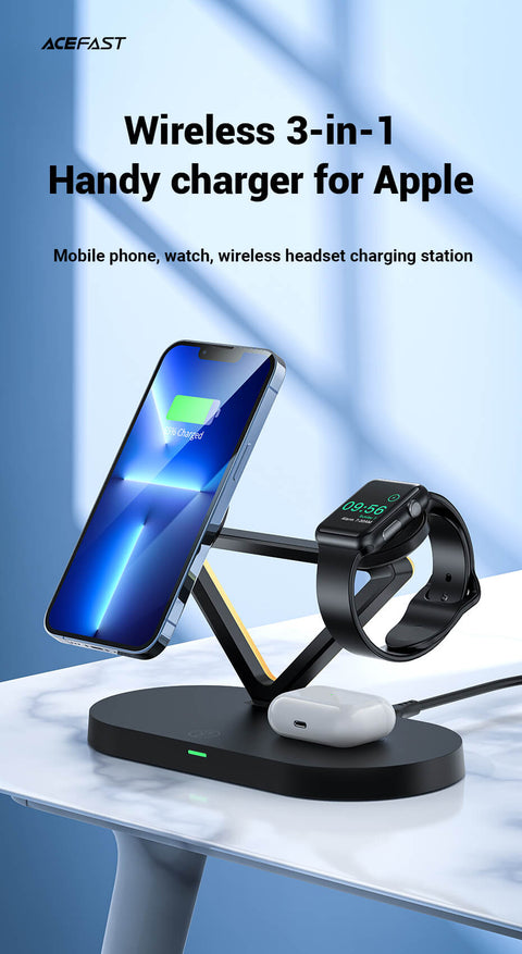 3-in-1 Wireless Charger Compatible with MagSafe