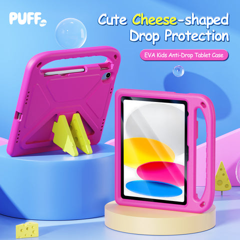 iPad 10 2022 / iPad 11 2025 Kids Drop-Proof EVA Case with Handle & Dual-Angle Stand