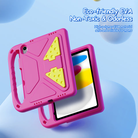 iPad 10 2022 / iPad 11 2025 Kids Drop-Proof EVA Case with Handle & Dual-Angle Stand
