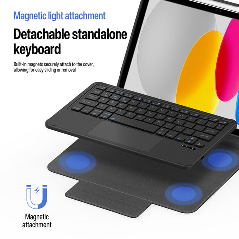 iPad 10 (2022) / iPad 11 (2025) Magnetic Keyboard Case with Trackpad