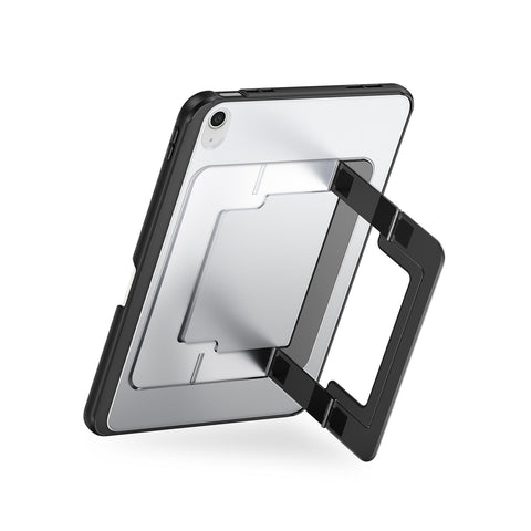 iPad 10th / 11th Gen Case with Adjustable Kickstand, Frosted Back & Pencil Holder – Black