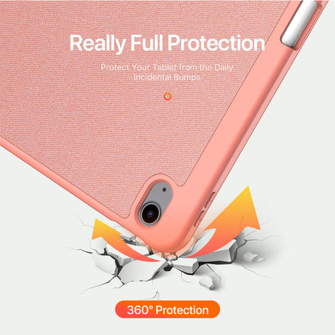 iPad Air 13 Case – Pink Case with Smart Cover and Pencil Holder