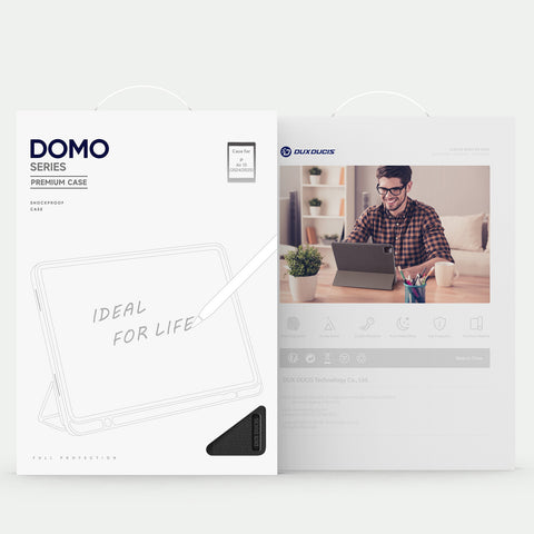 iPad Air 13 Case – Black Protective Case with Pencil Slot and Stand